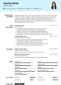 14 Athletic Coach Resume Examples - Athletic Coach Resume Example 214x300 