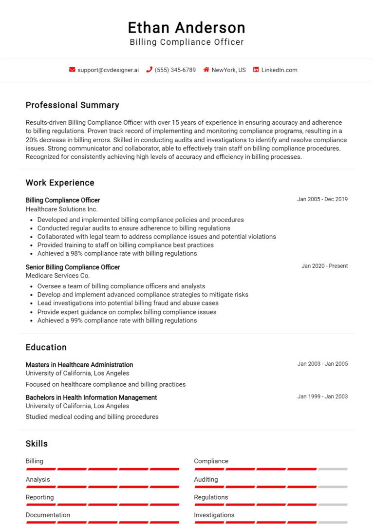 13 Billing Specialist Resume Examples And Templates for 2024 ...