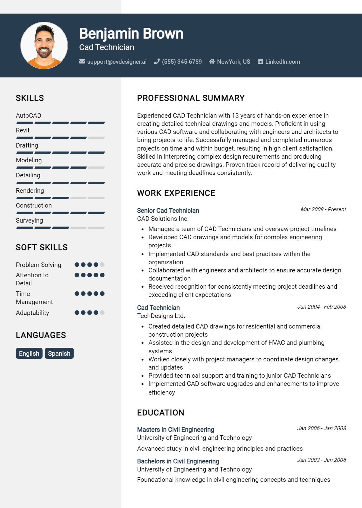 15 BIM Engineer Resume Examples And Templates for 2024 - ResumeDesign.ai