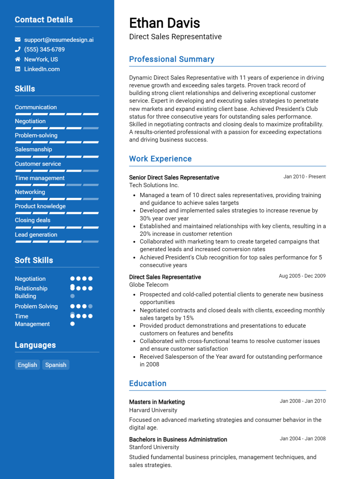 30 Business Development Manager Resume Examples And Templates for 2024 ...