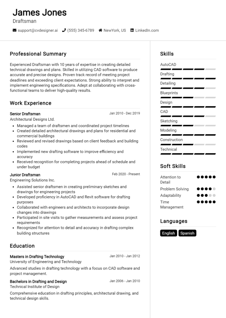 Draftsman Resume Example (1)