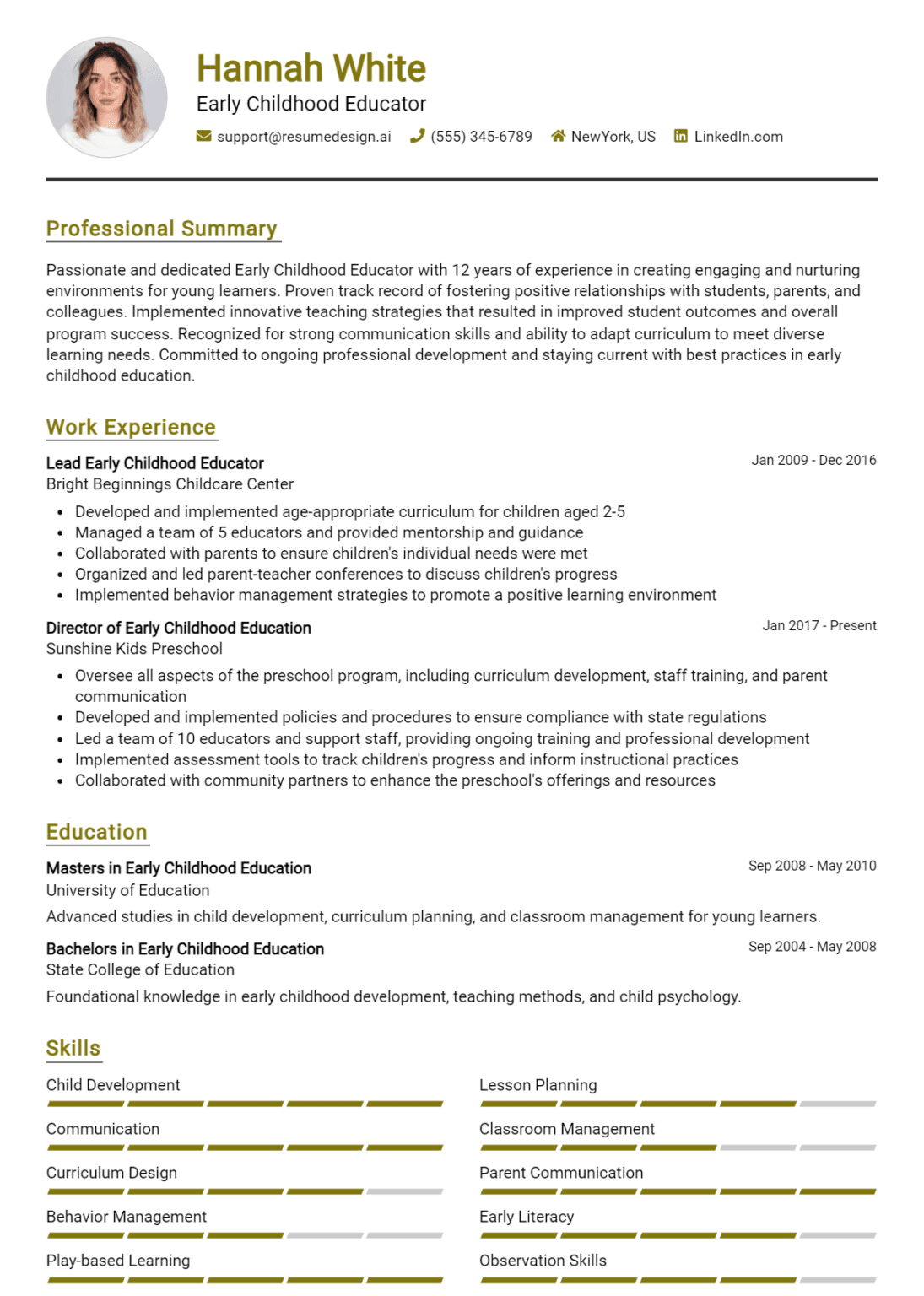 11 Early Childhood Educator Resume - Early Childhood Educator Resume Example 1095x1536 
