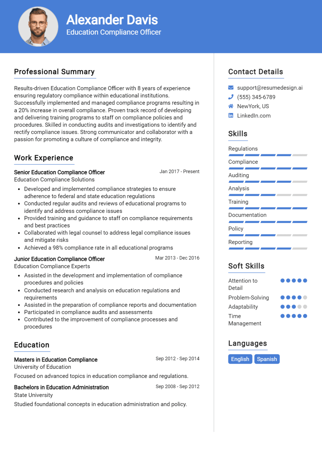 15 Superintendent Resume Examples - Education Compliance Officer Resume Example 1095x1536 