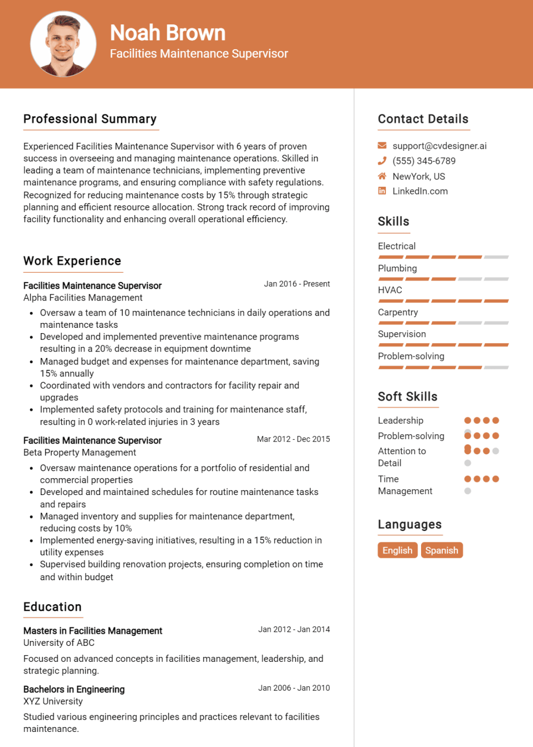 25 Maintenance Manager Resume Examples - Facilities Maintenance Supervisor Resume Example 1095x1536 