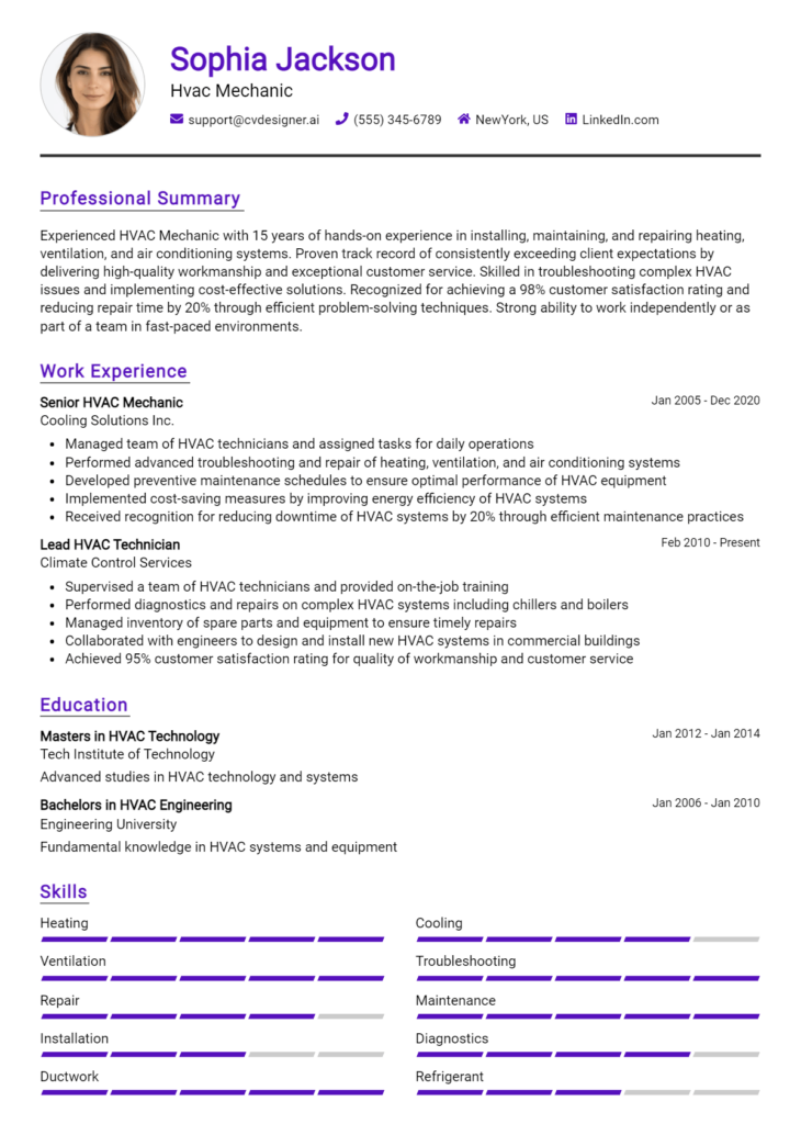 Hvac Mechanic Resume Example (1)