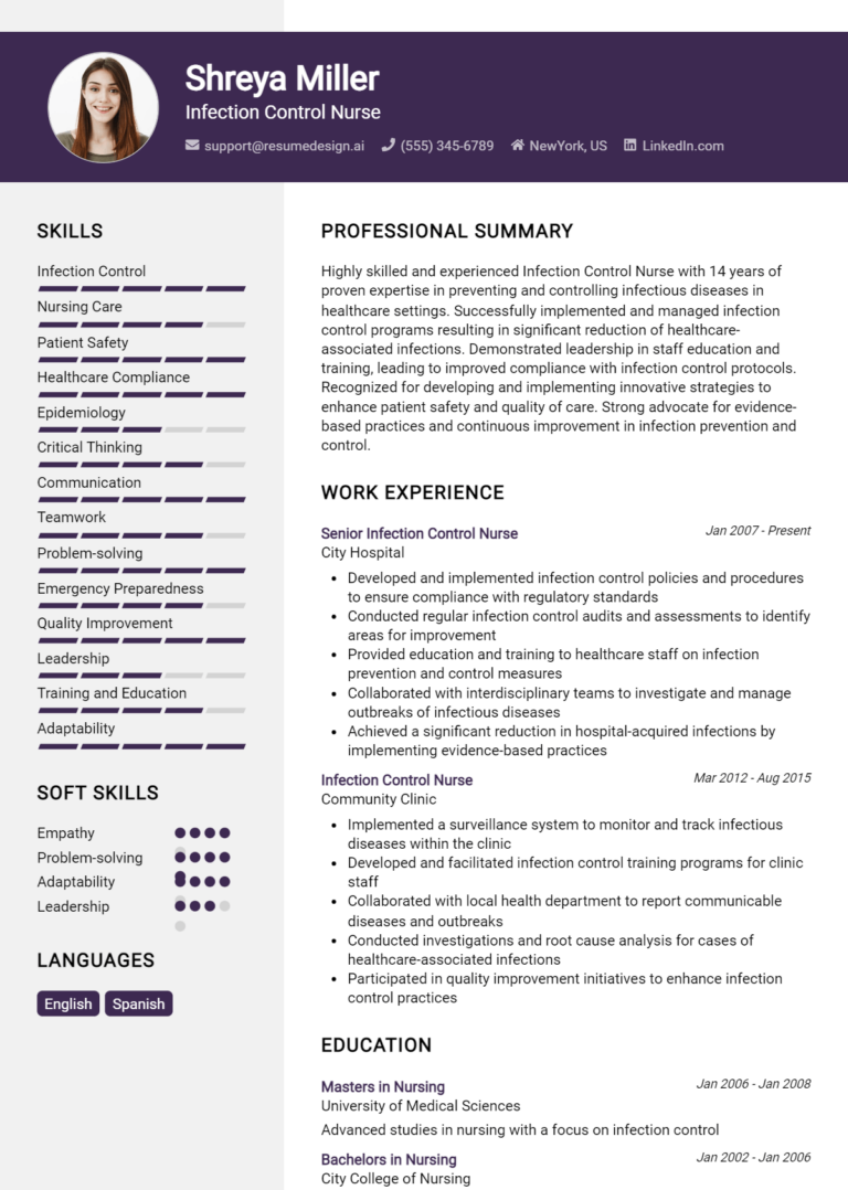 30 Hospice Nurse Resume Examples And Templates for 2024 - ResumeDesign.ai