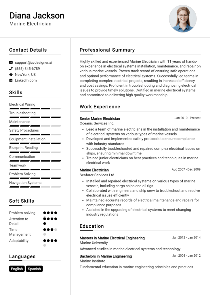 Marine Electrician Resume Example (1)