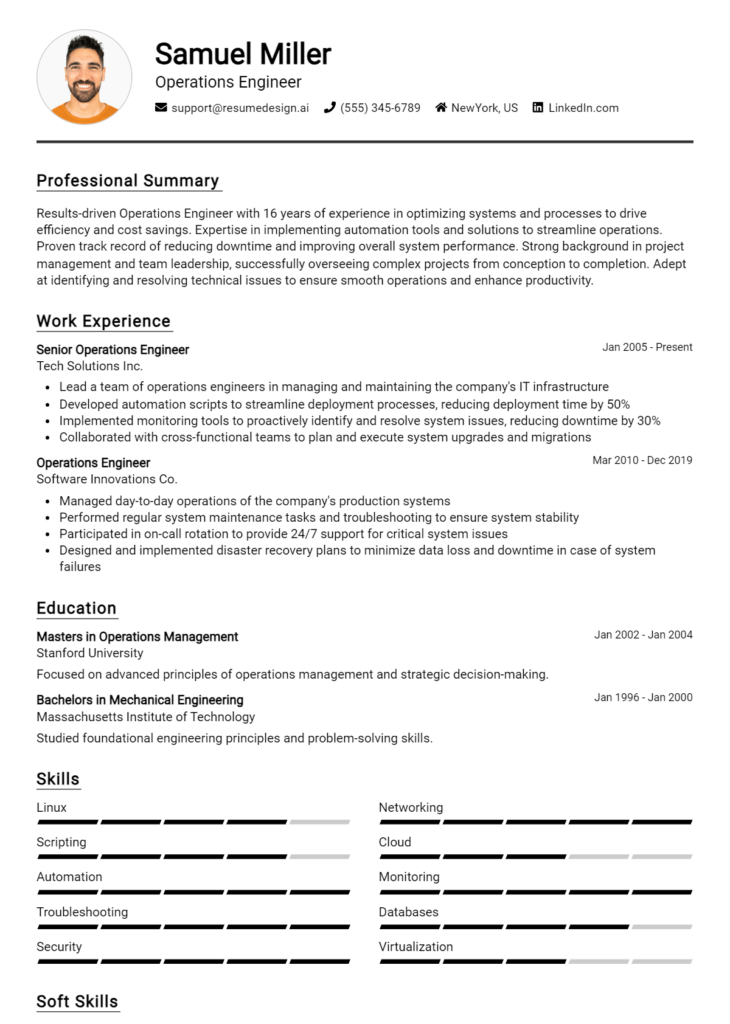 Operations Engineer Resume Example (1)