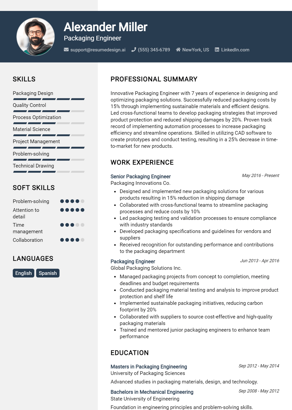 Packaging Engineer Resume Example (1)