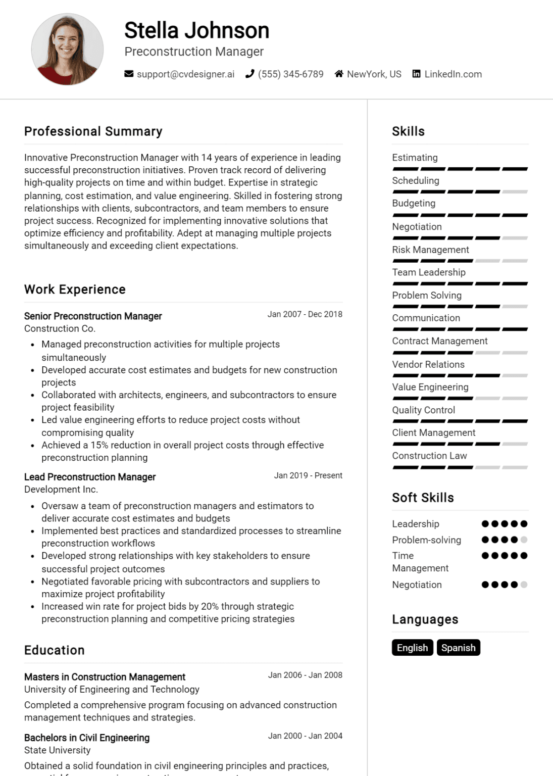 17 Construction Foreman Resume - Preconstruction Manager Resume Example 1095x1536 
