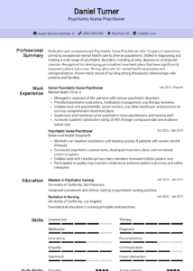 30 Home Health Nurse Resume Examples - Psychiatric Nurse Practitioner Resume Example 214x300 