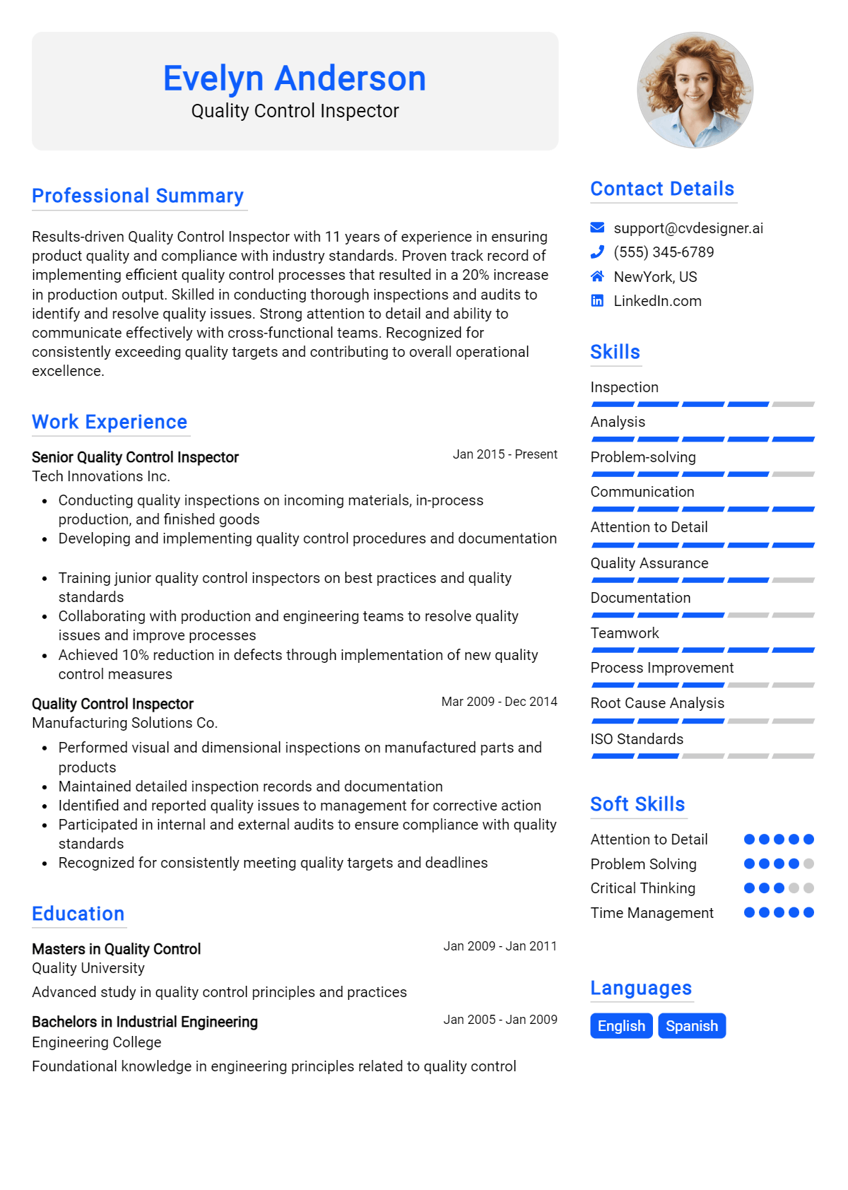 Quality Control Inspector Resume Example (1)