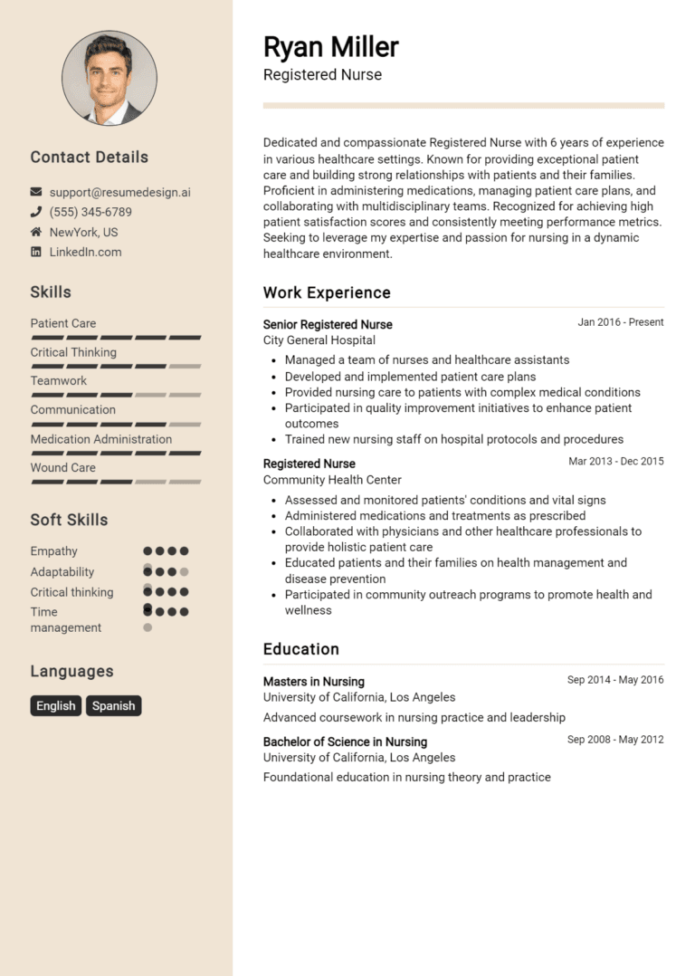 30 Registered Nurse Resume Examples And Templates for 2025