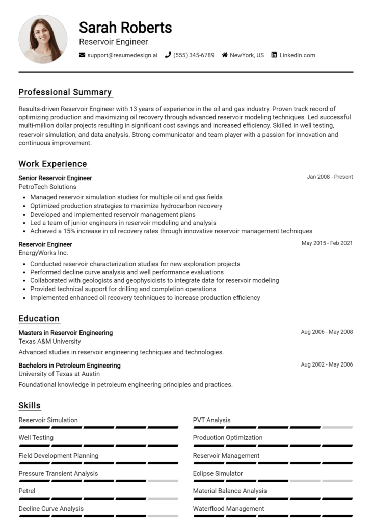 18 Mining Engineer Resume Examples And Templates for 2024 - ResumeDesign.ai