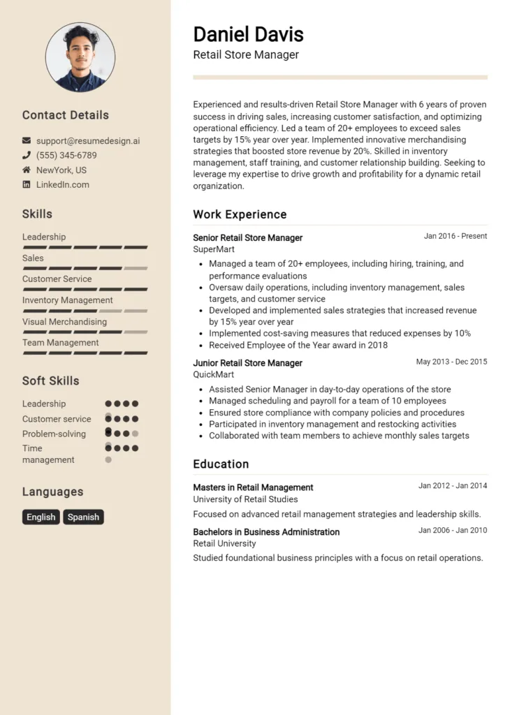 Retail Store Manager Resume Example (1)
