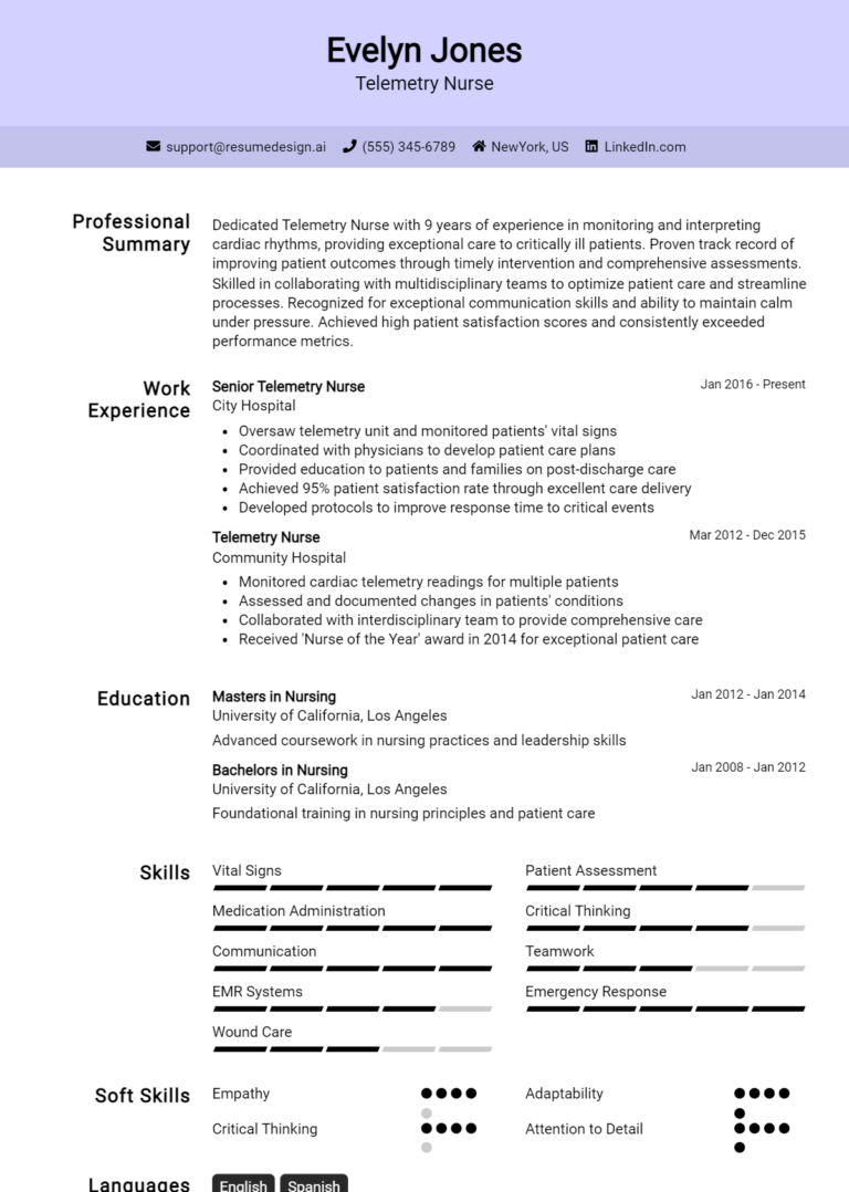 30 Long-Term Care Nurse Resume Examples And Templates for 2024 ...