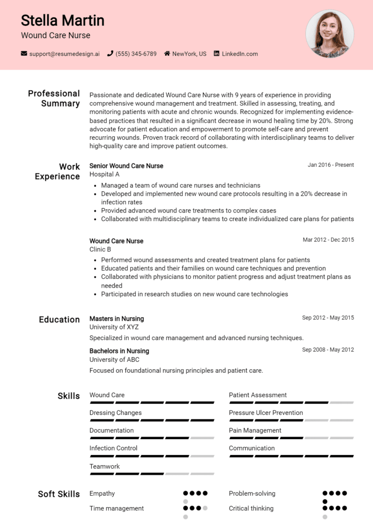 30 Critical Care Nurse Resume Examples - Wound Care Nurse Resume Example 768x1078 