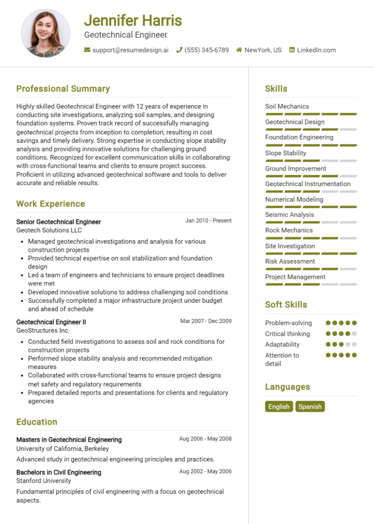 Geotechnical Engineer Resume Example (1)