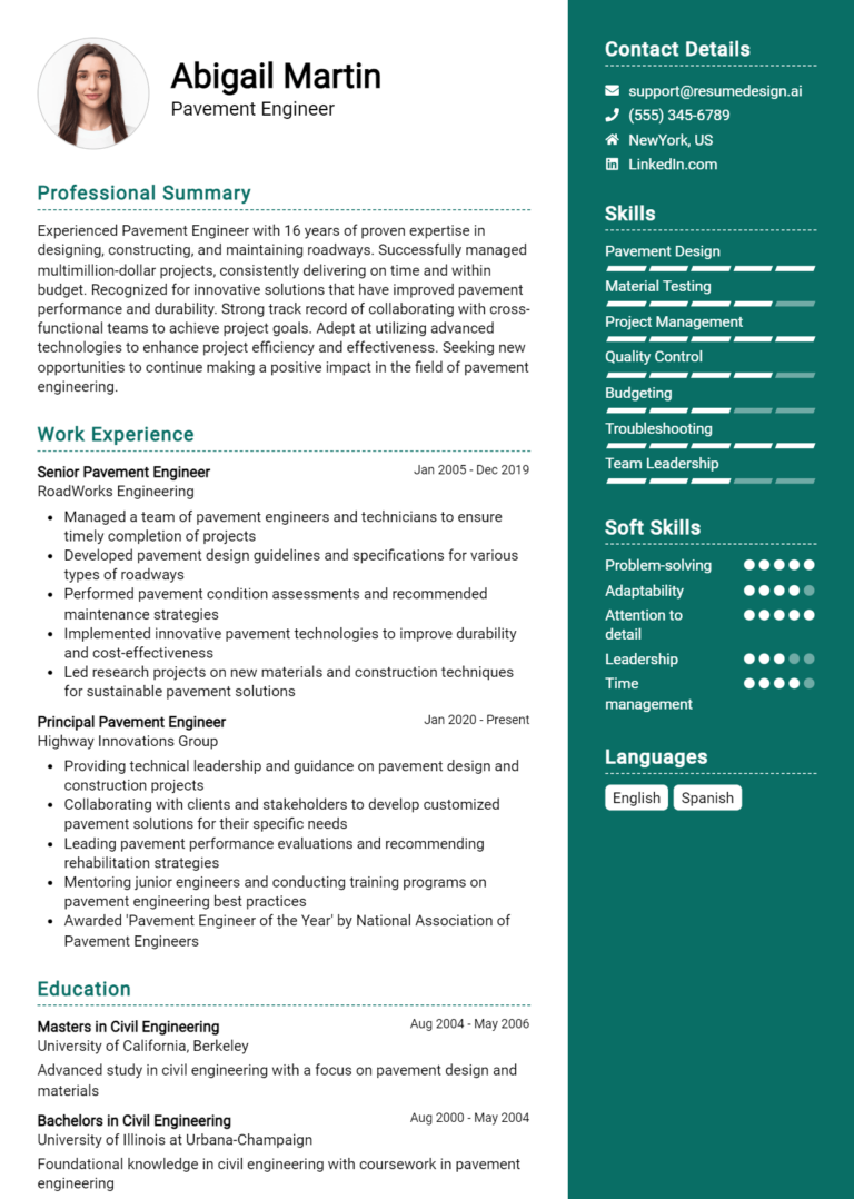 20 Civil Engineer Resume Examples And Templates for 2024: Expert Tips ...