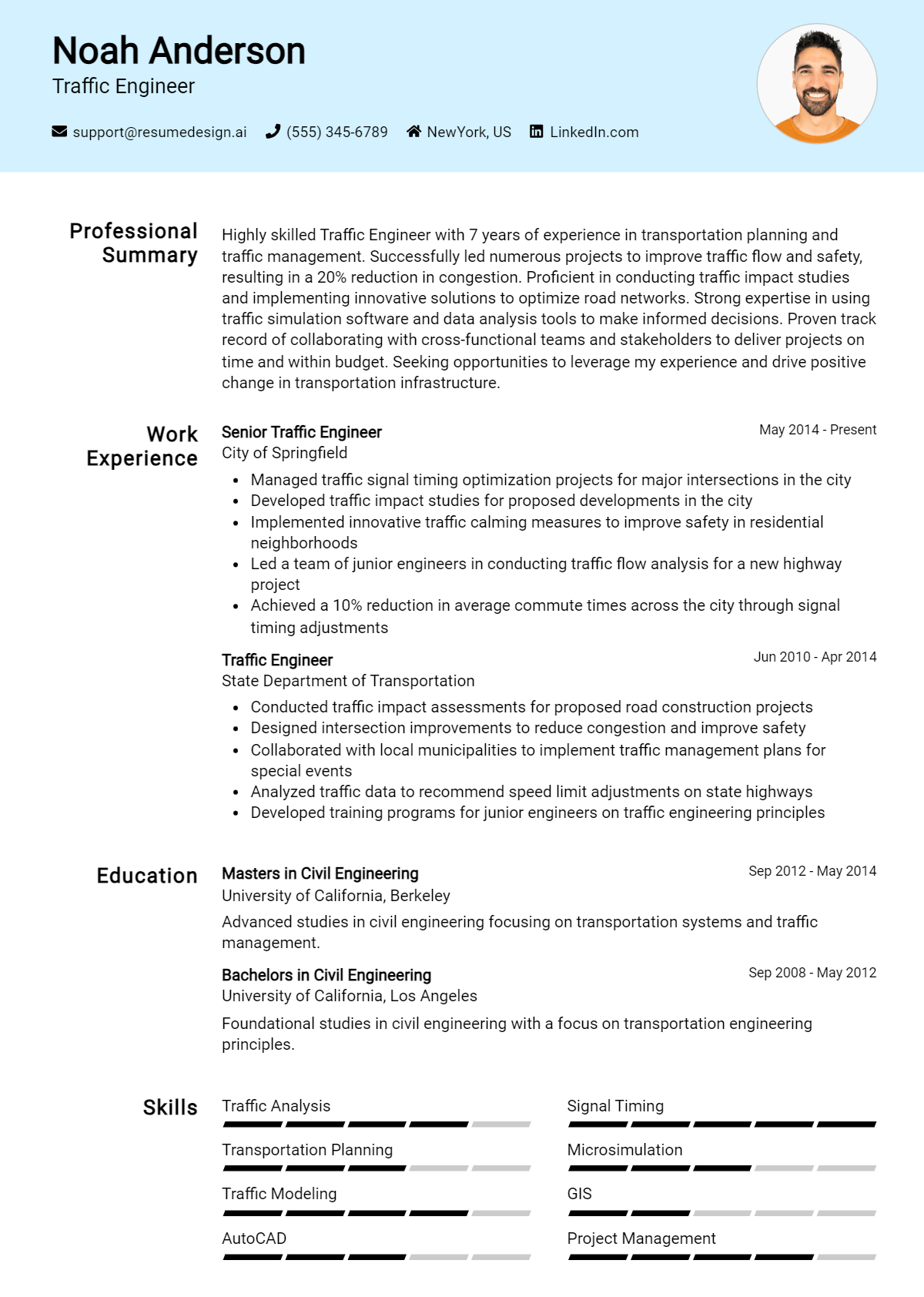 Traffic Engineer Resume Example (1)