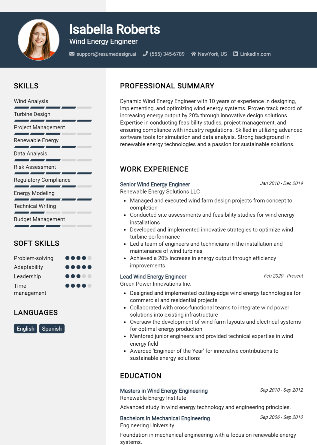 18 Solar Engineer Resume Examples And Templates for 2024: Top Tips ...