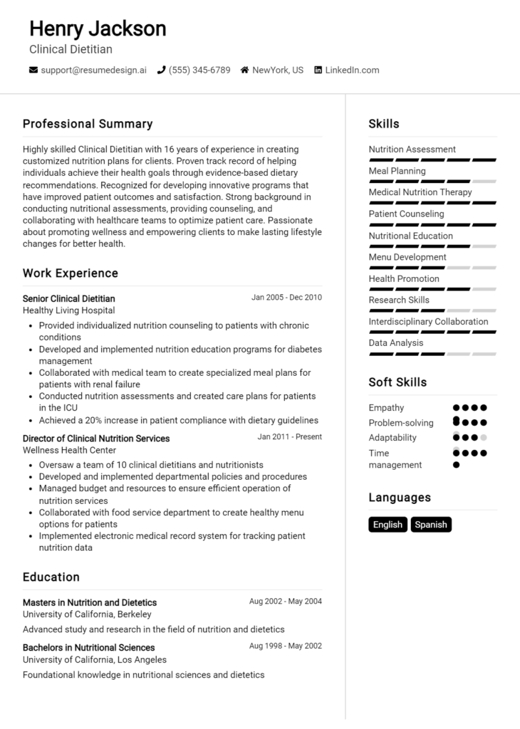 Clinical Dietitian Resume Example (1)