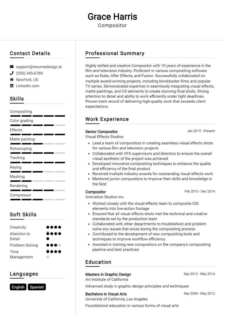 14 Compositor Resume Examples And Templates for 2025