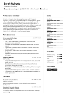 14 Angular Developer Resume Examples And Templates for 2025: Best Tips ...