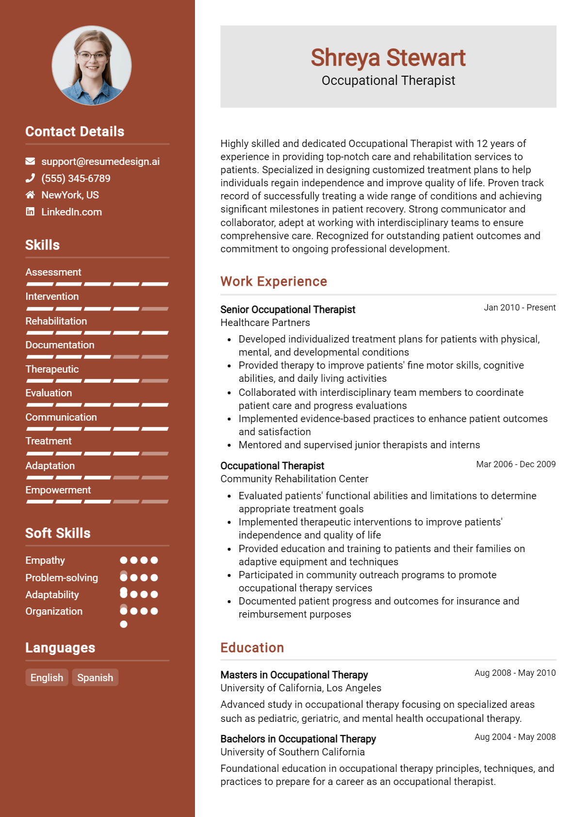 Occupational Therapist Resume Example (1)