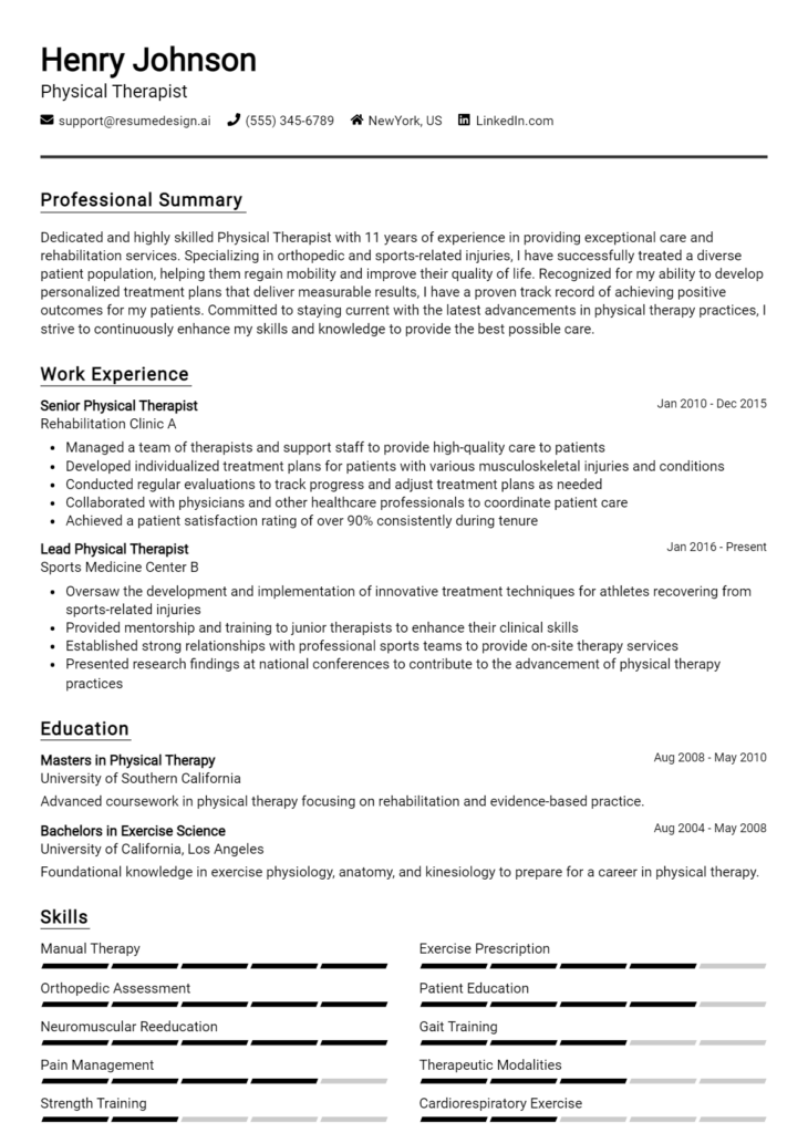 Physical Therapist Resume Example (1)