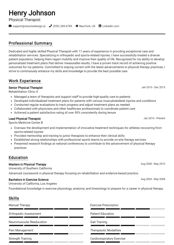 Physical Therapist Resume Example (1)