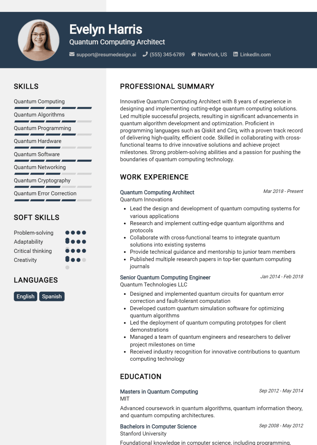 24 Cloud Architect Resume Examples - Quantum Computing Architect Resume Example 1095x1536 