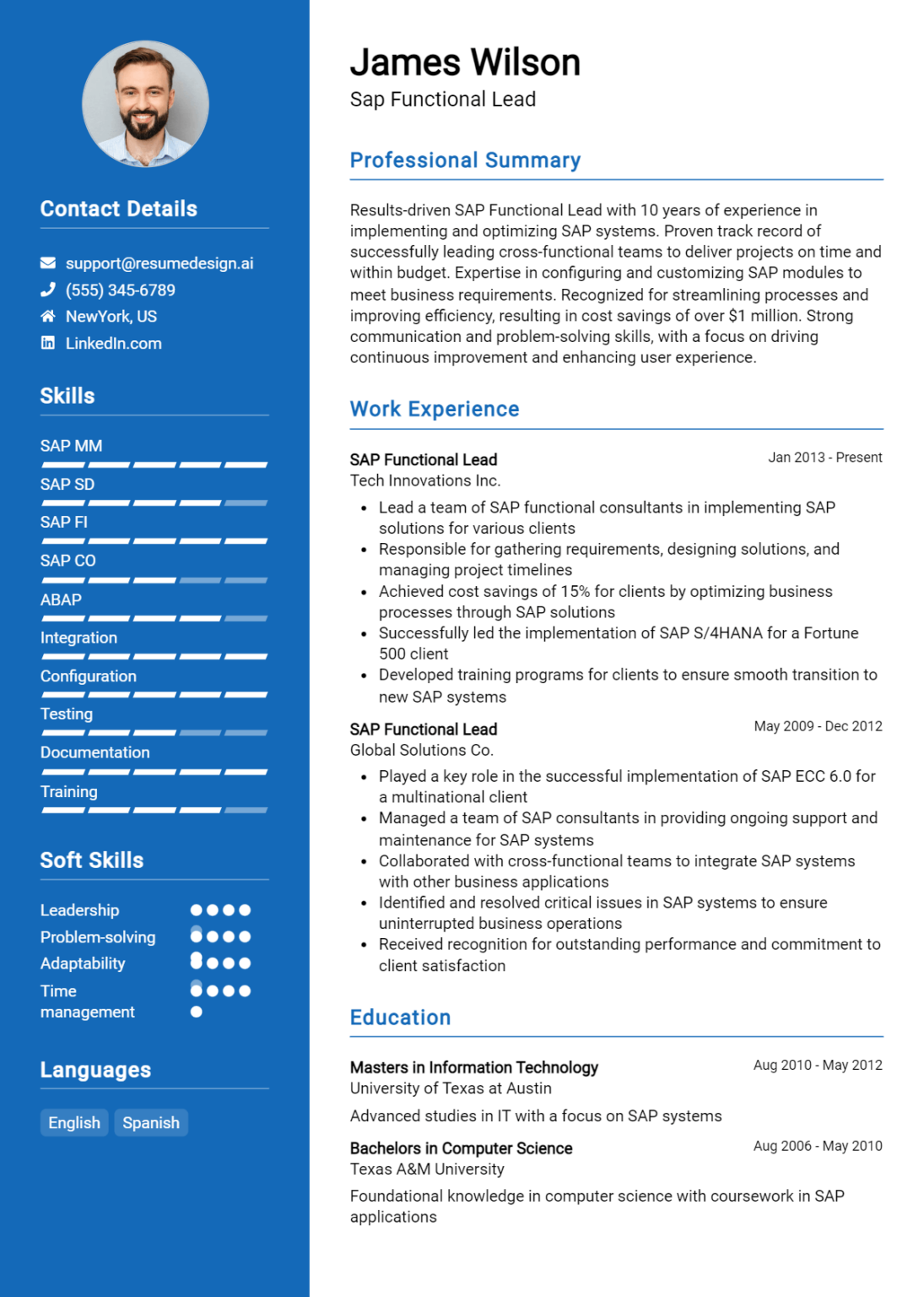 14 SAP SD Consultant Resume Examples And Templates for 2024 ...