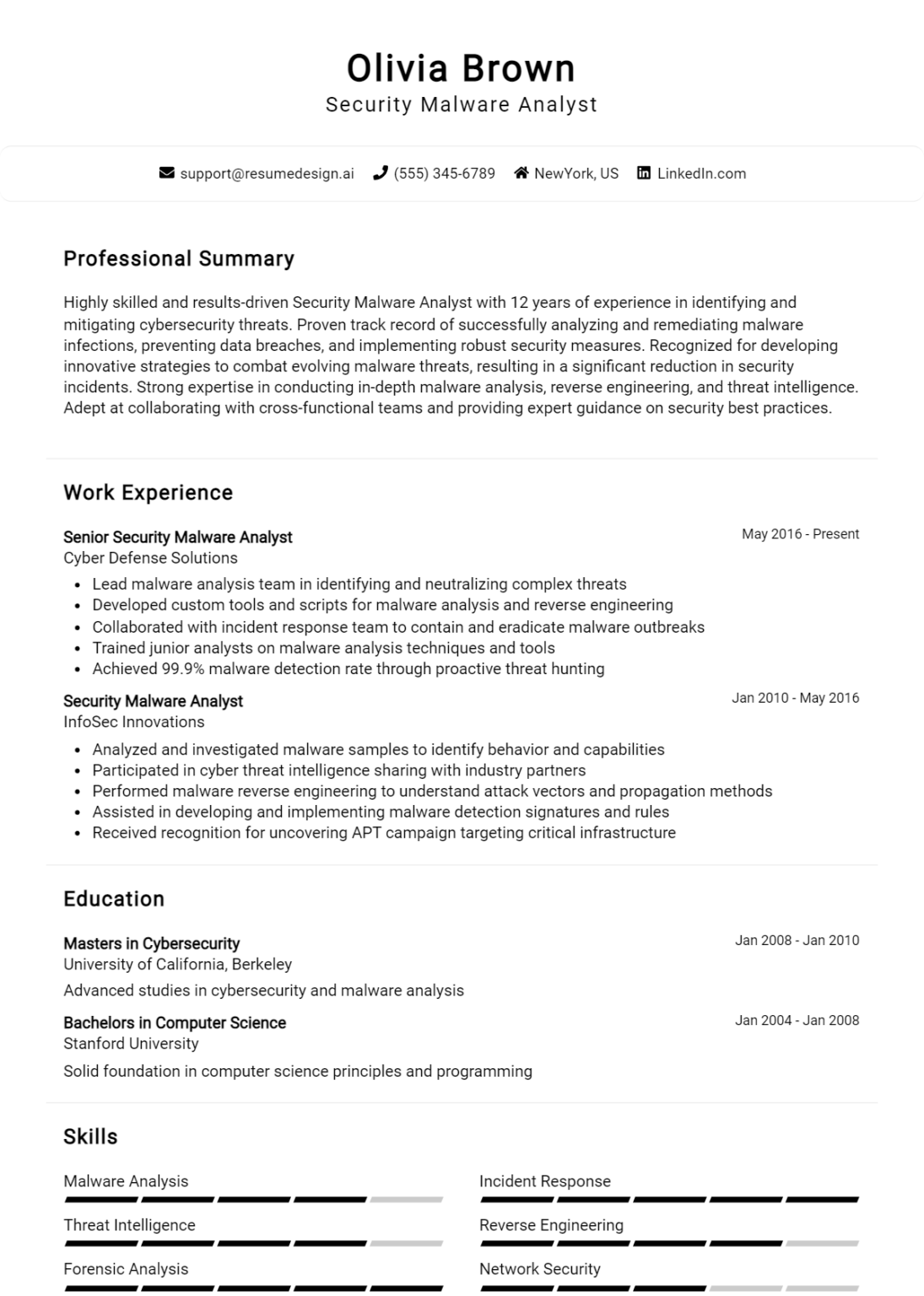 24 Ethical Hacker Resume Examples And Templates for 2024 - ResumeDesign.ai