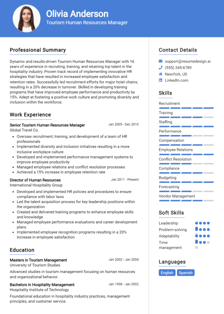 18 Tour Guide Resume Examples And Templates for 2024: Top Tips ...