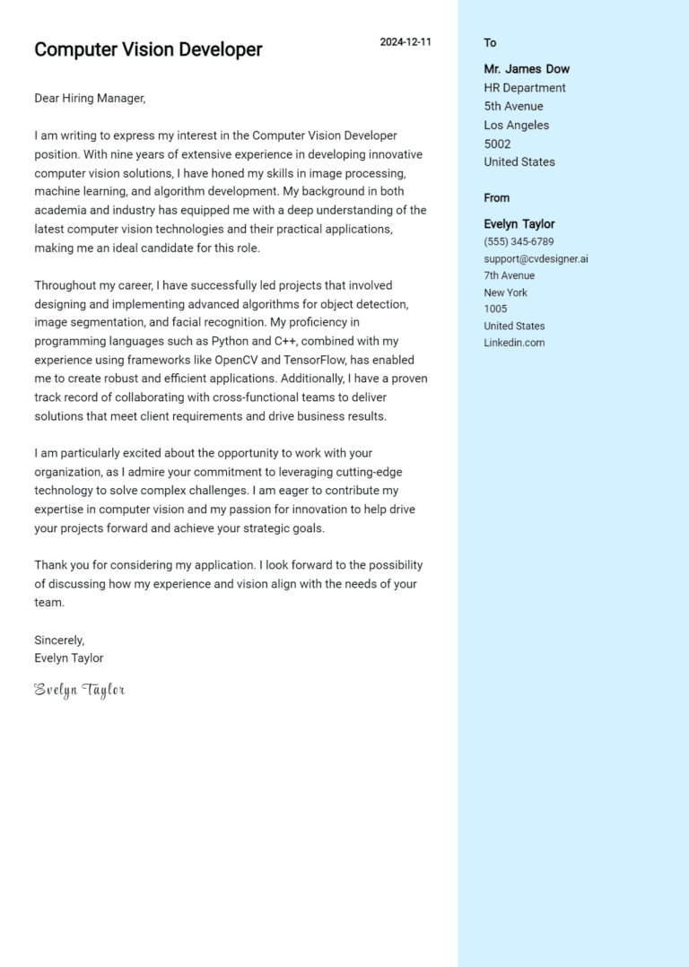 24 Software Developer Cover Letter Examples And Templates for 2025 ...