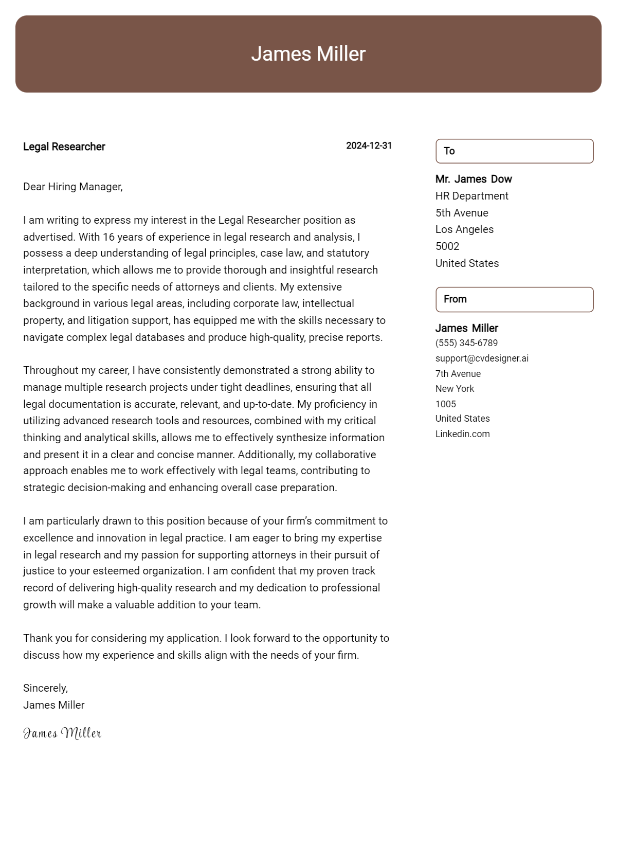 legal researcher cover letter example